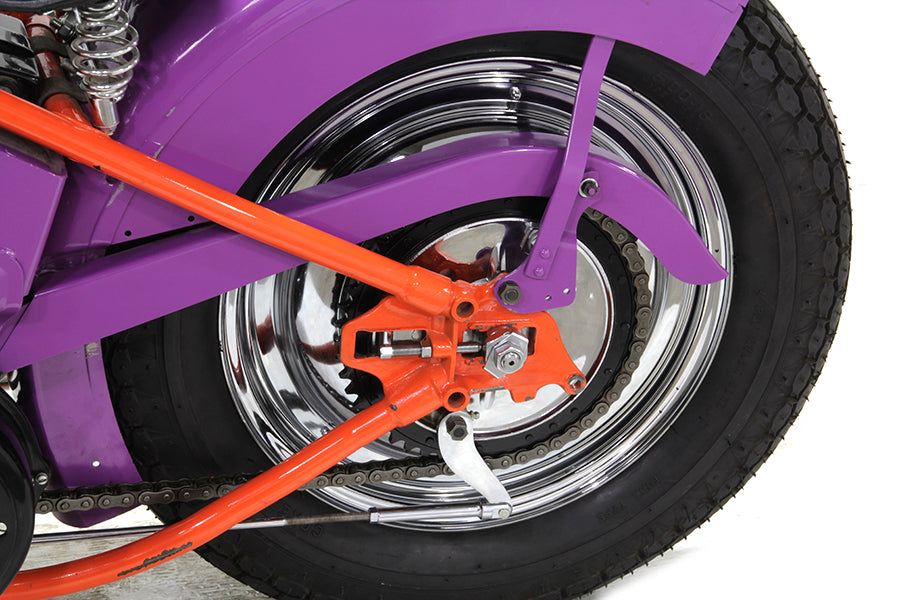 16" Vorder- und Hinterradabdeckungssatz Chrom für Harley-Davidson 1937-1971