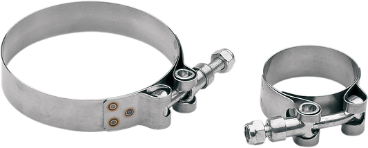 COBRA STAINLESS STEEL T-BOLT EXHAUST CLAMPS STANLSS T-BOLT CLAMP 1.25