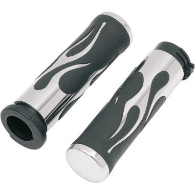 FLAMED GRIPS FOR HARLEY-DAVIDSON 56518-02