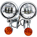 4.5" LED AUXILIARY LIGHTS WITH TURN SIGNALS FOR HARLEY-DAVIDSON