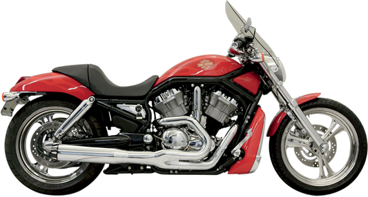 BASSANI XHAUST ROAD RAGE II B1 POWER 2-INTO-1 SYSTEMS FOR HARLEY-DAVIDSON 2002 - 2005 Chrome Road Rage II B1 Power 2-Into-1 Exhaust System