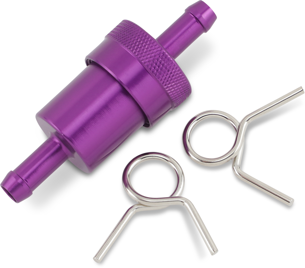 EMGO ANODIZED ALUMINUM FUEL FILTERS GAS FILTER PURPLE 5/16