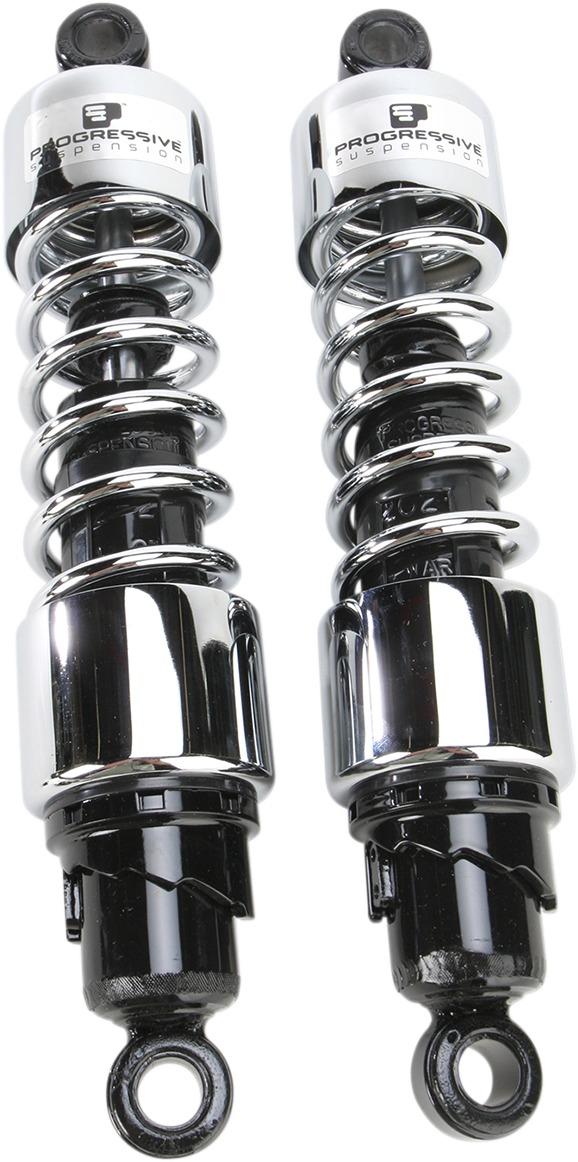 PROGRESSIVE SUSPENSION 412 SERIES CRUISER SHOCKS SHOCK 412 CHROME 13