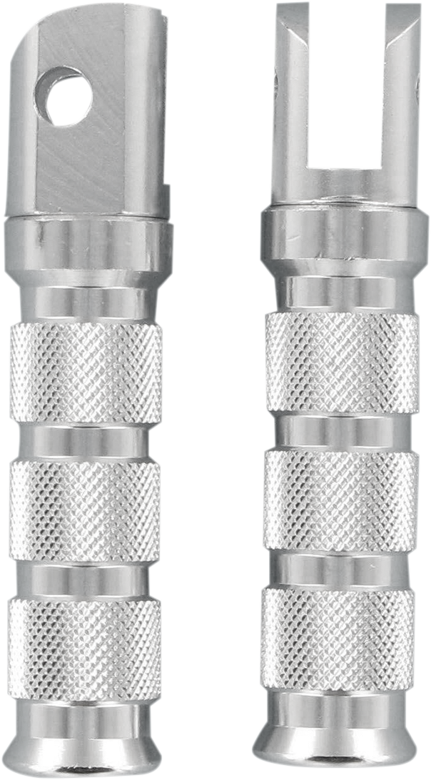 EMGO ANODIZED-ALUMINUM FOOTPEGS FOR SPORTBIKES FOOTPEGS SILVER SUZ-REAR
