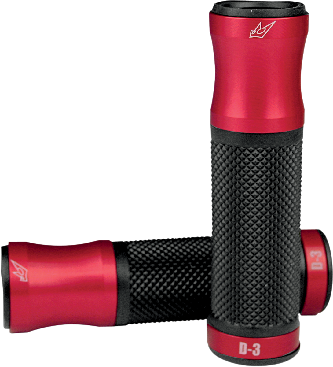 DRIVEN RACING D3 GRIPS GRIP D-3 RED/BLACK