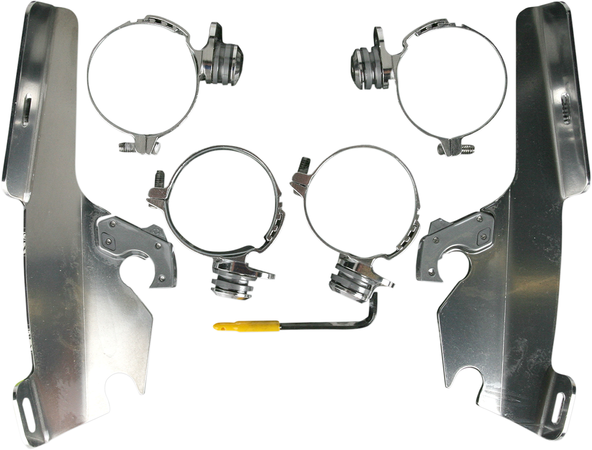 MEMPHIS SHADES METRIC NO-TOOL TRIGGER-LOCK MOUNT KITS FOR FATS/SLIM MNT KIT TL F/S VTX18 COV