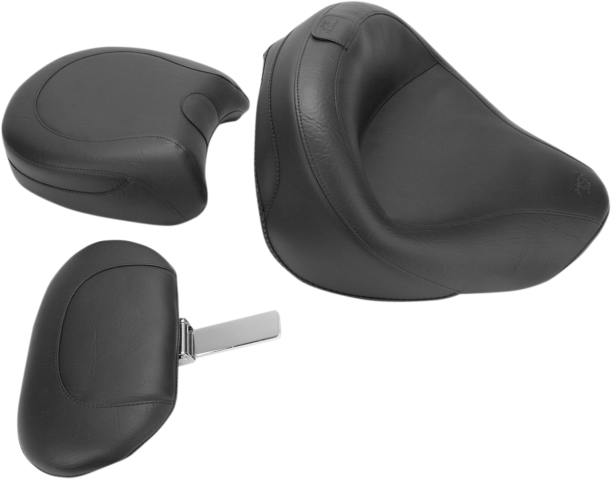 MUSTANG WIDE TOURING SEATS WITH DRIVER BACKREST SEAT WIDE VINT W/DBR VN16