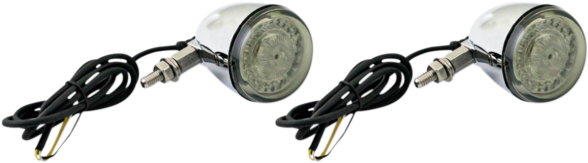 CUSTOM DYNAMICS PROBEAM®​ UNIVERSAL DYNAMIC RINGZ™​ FRONT LED TURN SIGNALS SIGNAL PB UNIV RINGS CHR
