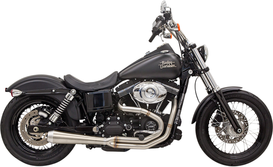 BASSANI XHAUST ROAD RAGE III 2-INTO-1 EXHAUST SYSTEM FOR HARLEY-DAVIDSON 1995 - 2000 Raw Road Rage III Exhaust System