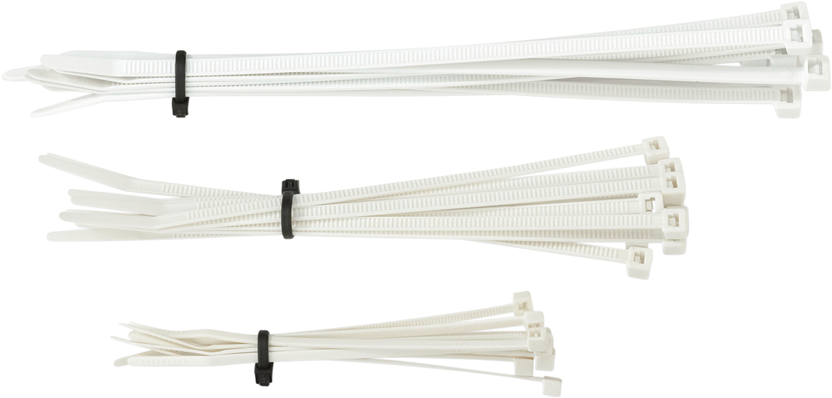 MOOSE RACING HARD-PARTS CABLE TIES CABLE TIES MSE WHITE 30PK