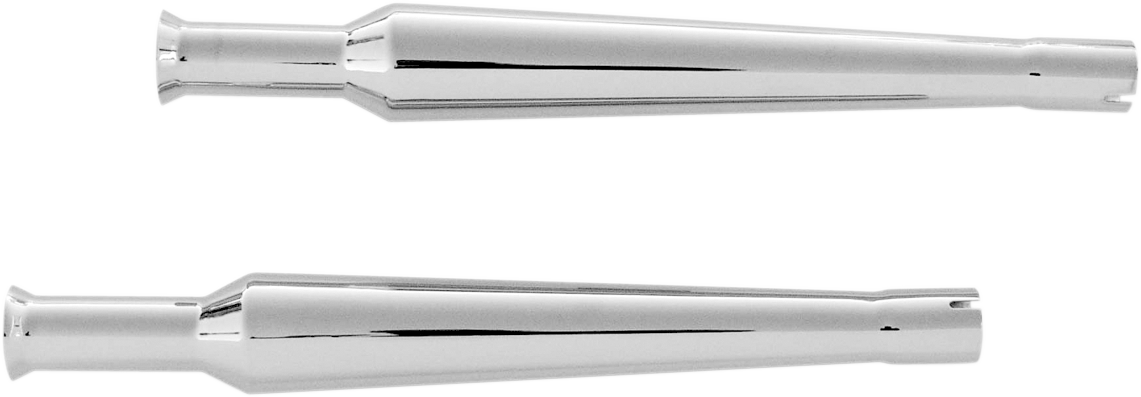 PAUGHCO BELL TIP MUFFLERS FOR HARLEY-DAVIDSON  Chrome Long Bell Tip Muffler