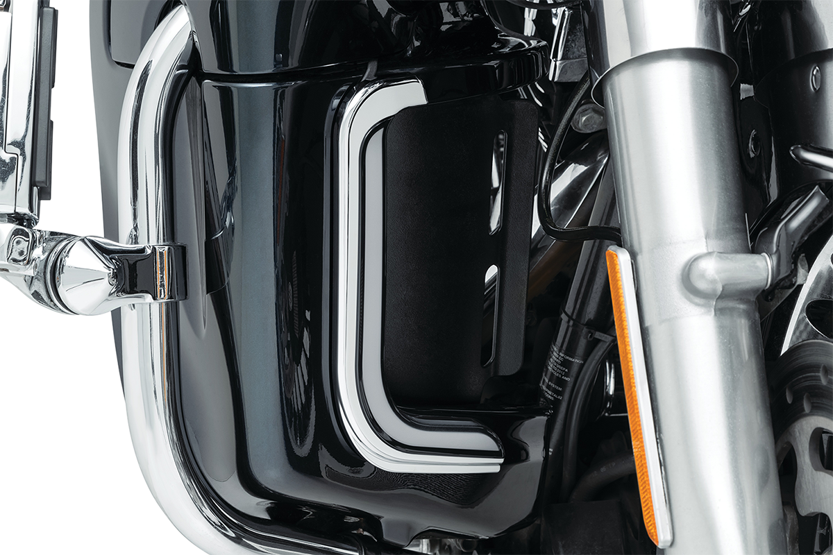 Tracer Untere Verkleidung Akzentlichter Chrom für Harley Davidson