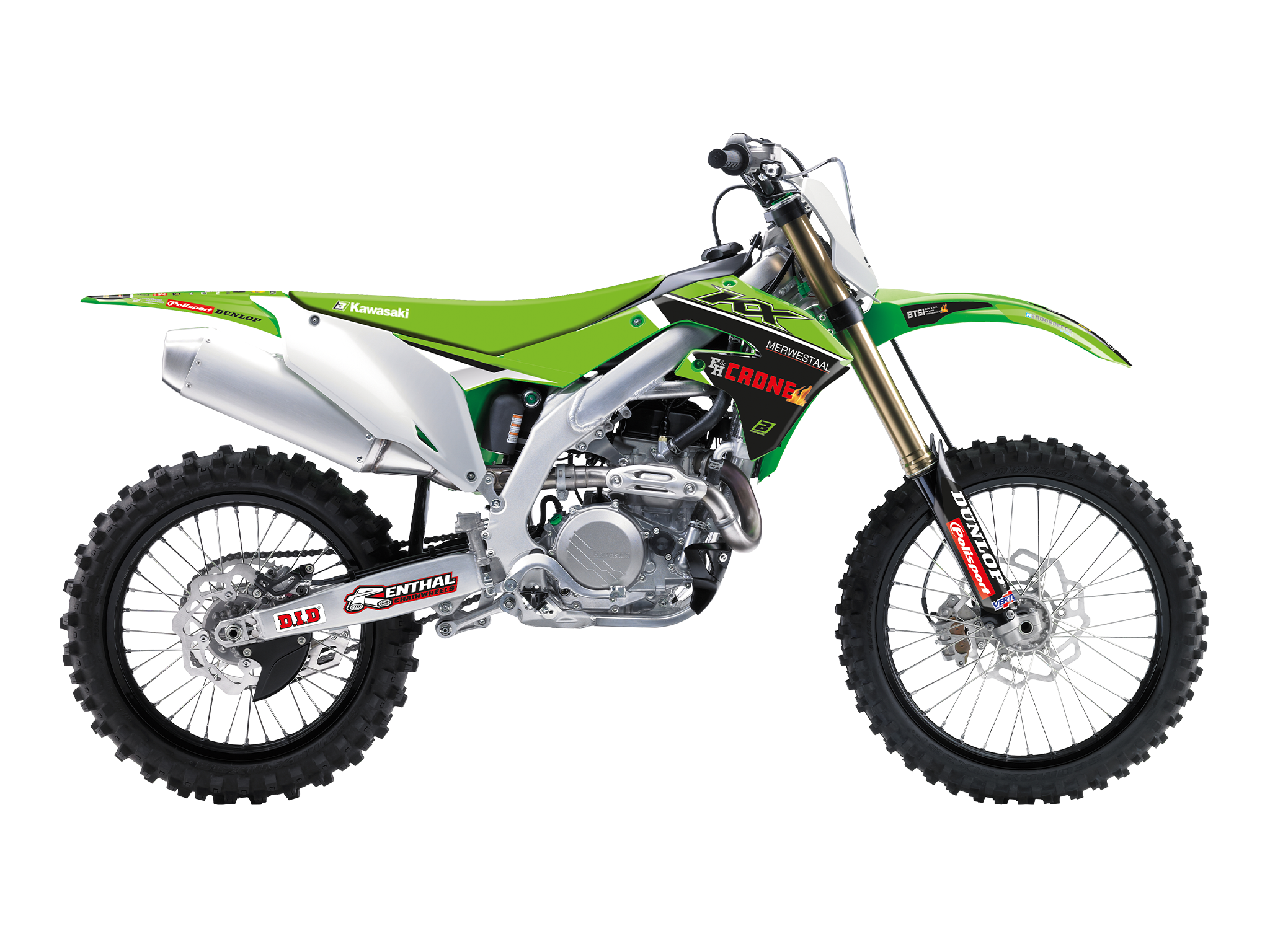 Replica Team Graphic Kits With Seat Covers For Kawasaki KX450F 19-23