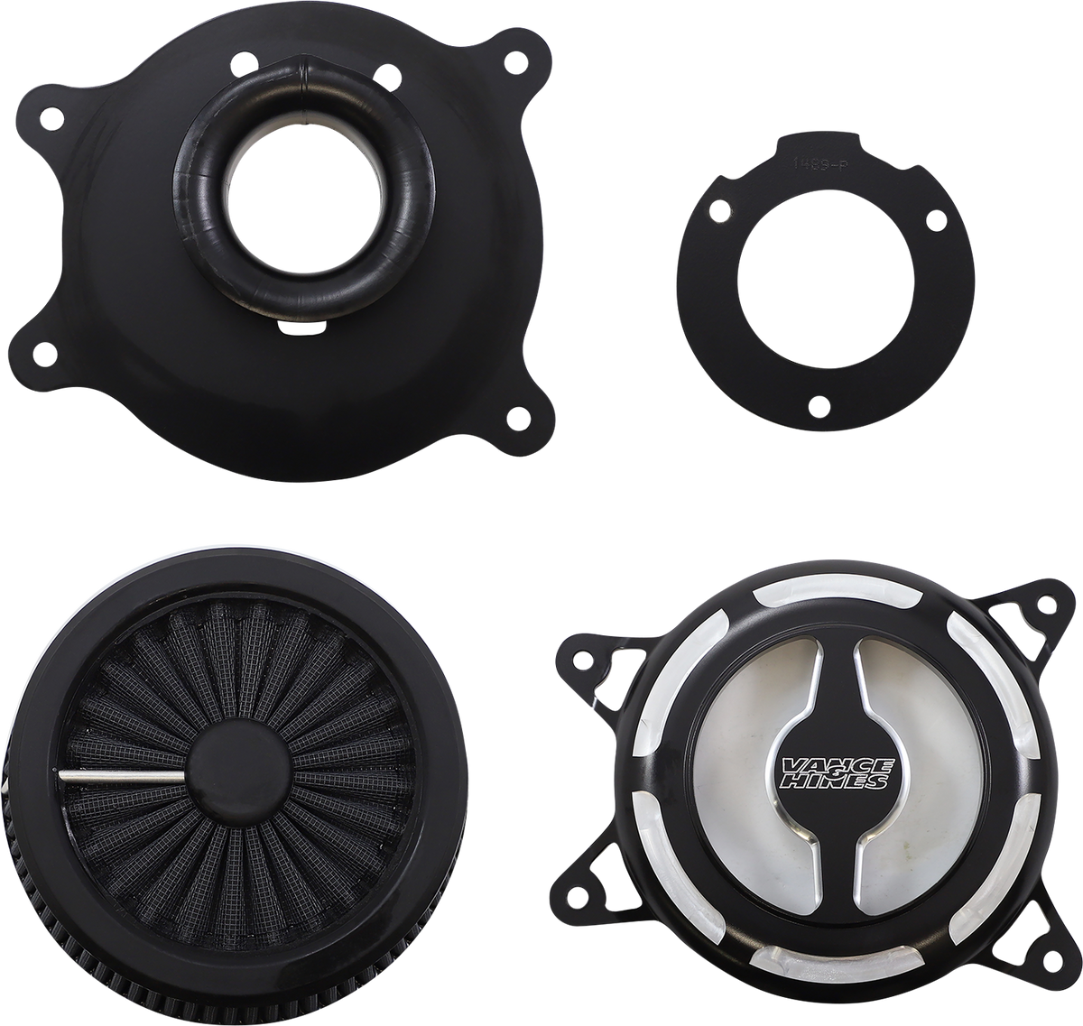 VO2 Blade Air Intakes Black Contrast For Harley Davidson