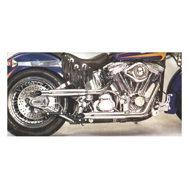 Paughco Shotgun Shortie Exh Pipes For Harley-Davidson
