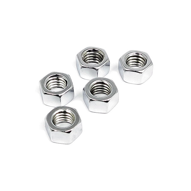 1/4-28 Sechskantmutter aus Zink – 25er-Pack für Harley Davidson