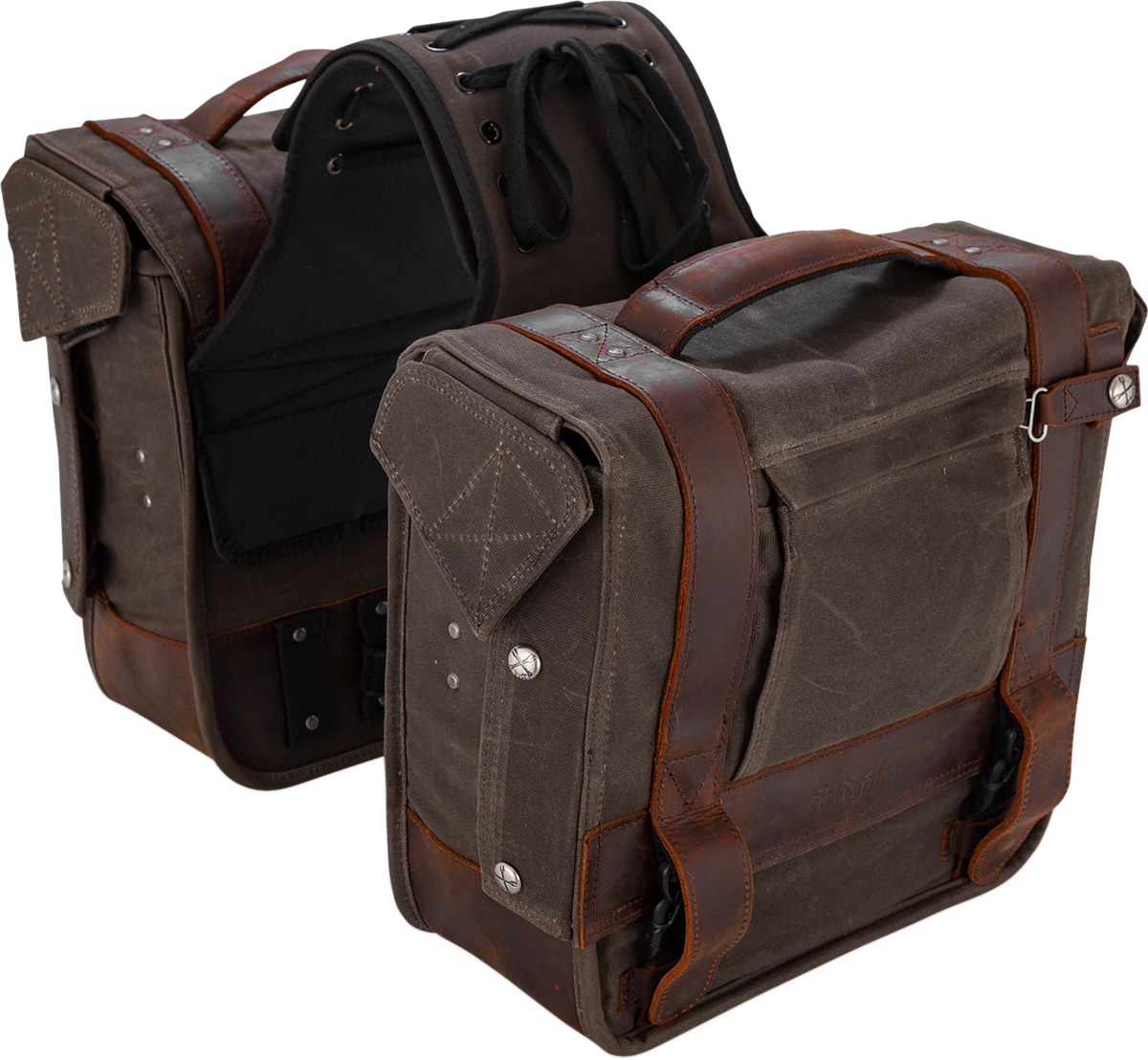 BURLY BRAND THROWOVER SADDLEBAGS SADDLEBAG THROWOVER OAK