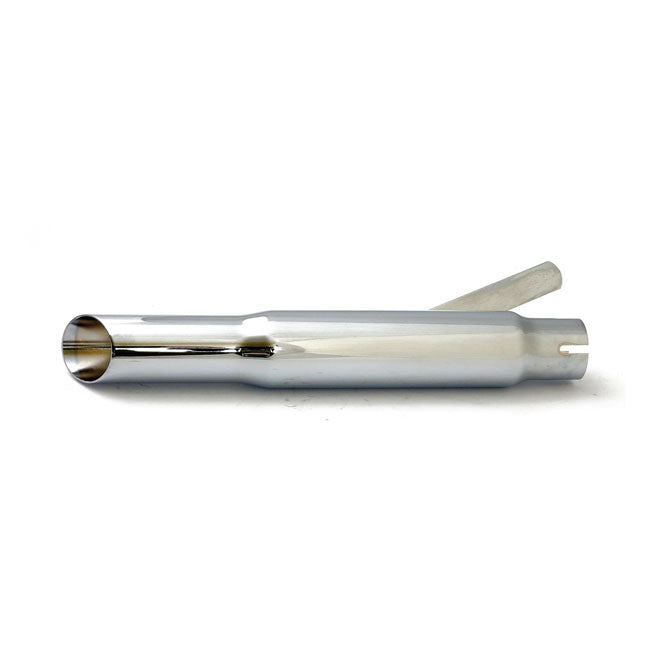 Slash Cut Shorty Muffler Only, Chrome For Harley-Davidson
