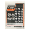 Colony Rocker Box Nut Kit, Cap Style For Harley-Davidson
