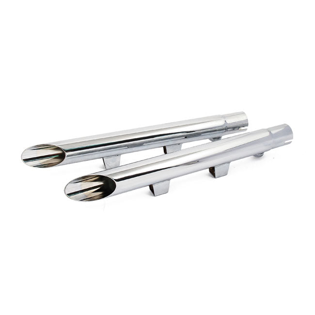2 Inch Dragpipe Extensions, Slip-On For Harley-Davidson