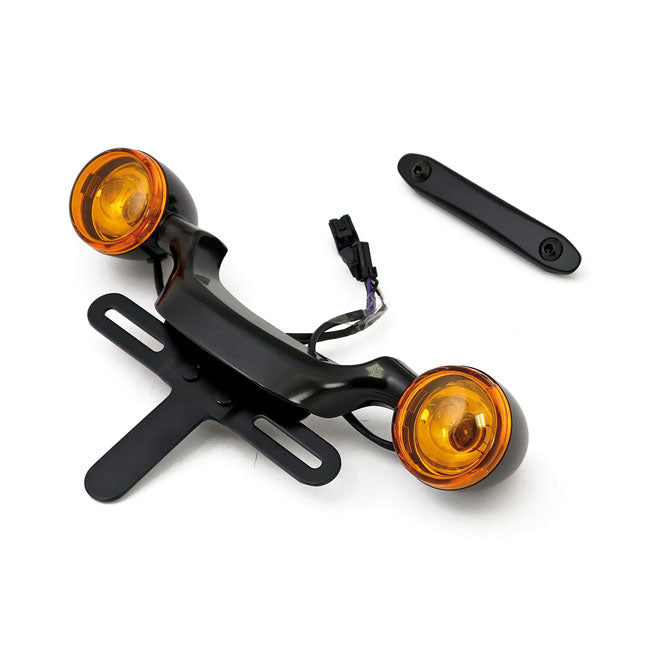 Bullet Turn Signal Bar & License Plate For Harley-Davidson