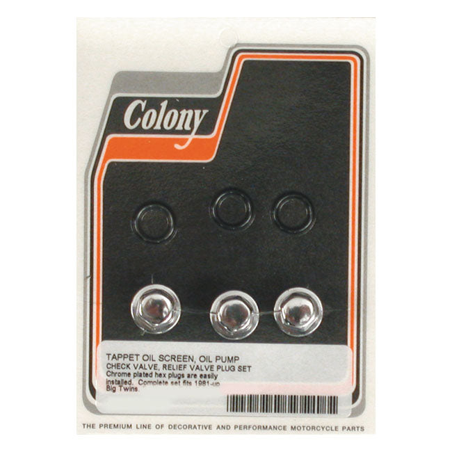 Kolonieoliepomp en carter plug set voor Harley Davidson