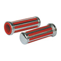 Rail Grips, Red Inlay For Harley-Davidson