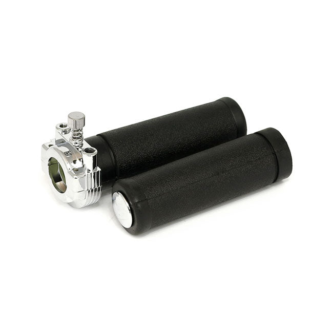 Throttle Assy With Grips, Dual Cable For Harley-Davidson