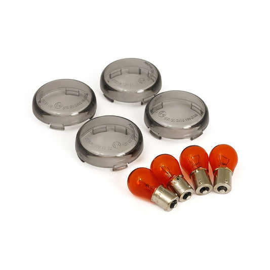 Bullet Turnsignal Lens Kit, Smoke For Harley-Davidson 69304-02