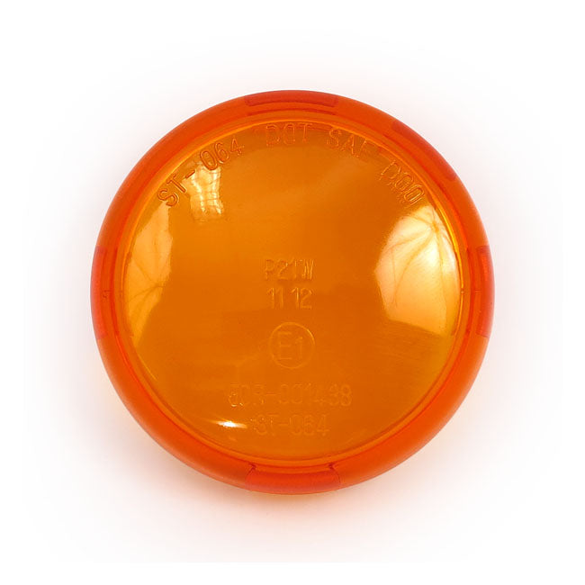 Lente Tulipa Intermitente Homologada Para Harley-Davidson Turn Signal Lens Amber
