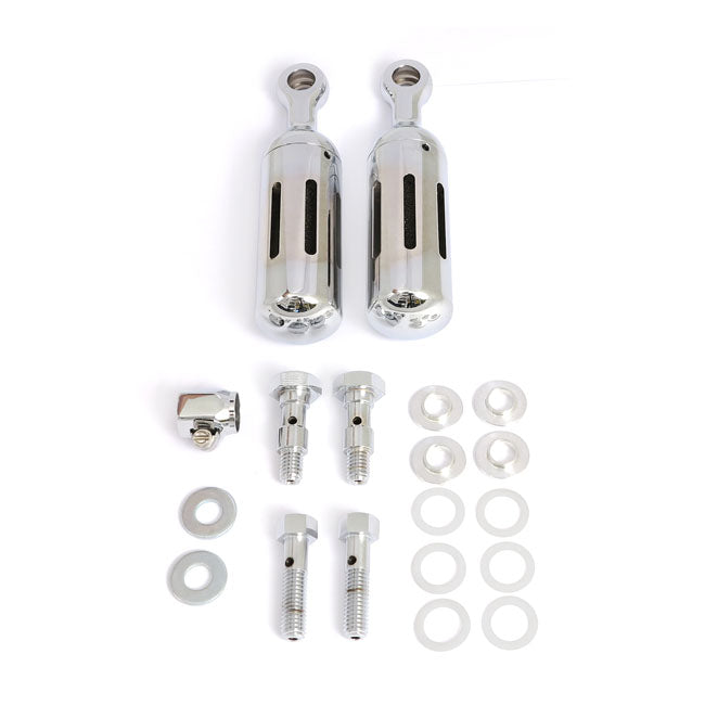 Dual Long Canister Head Vent Kit For Harley-Davidson