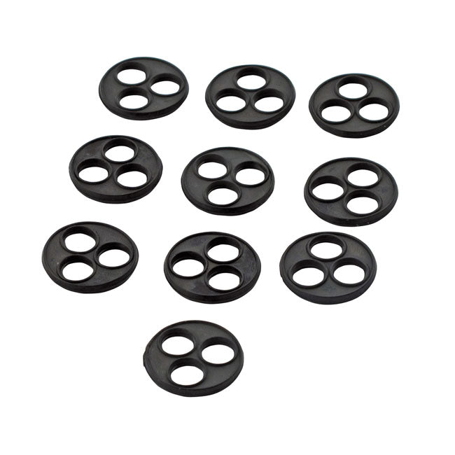 Gaskets, 3-Hole Viton Discs For Petcocks For Harley-Davidson