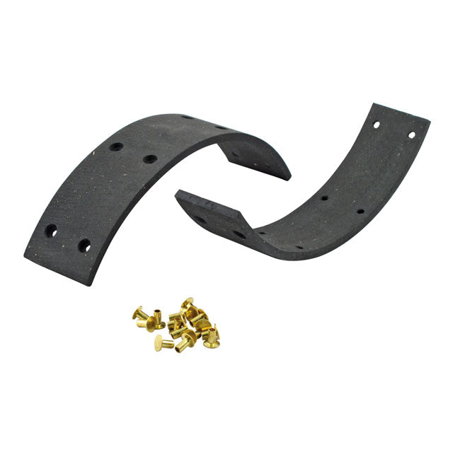 Brake Drum Linings, Rear For Harley-Davidson
