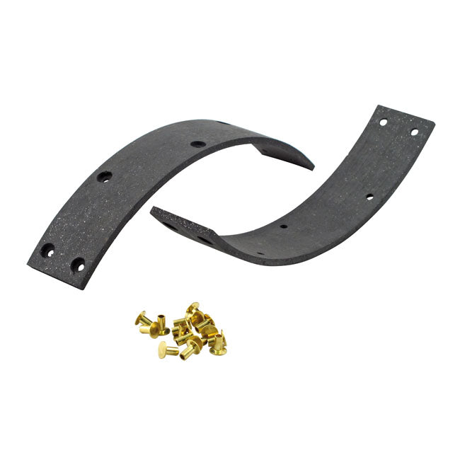 Brake Drum Linings, Rear For Harley-Davidson