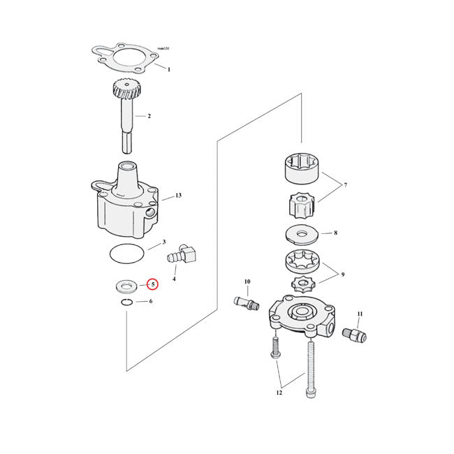 Thrust Washer, Oil Pump For Harley-Davidson