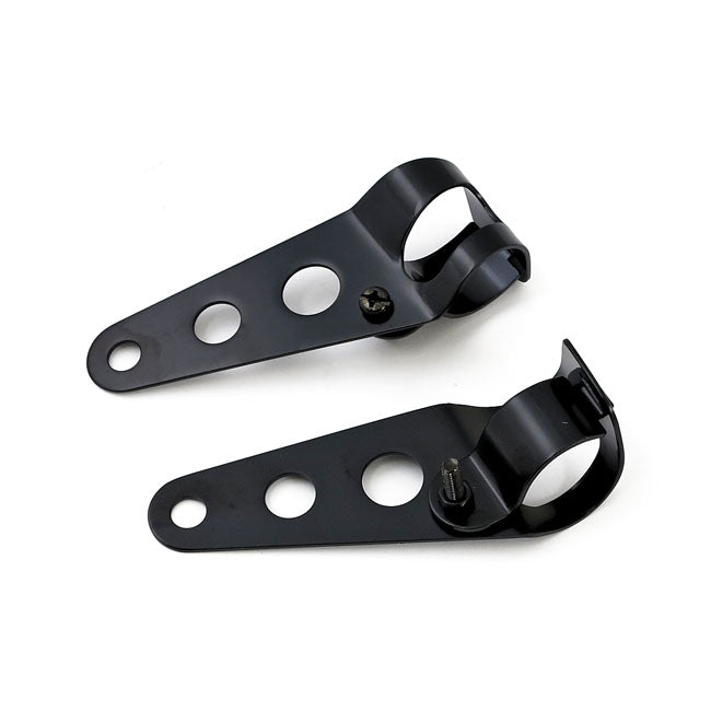 Frisco Side Mount Head Lamp Bracket Set For Harley-Davidson