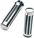 PRO-ONE PERF.MFG. CHROME CRUISER GRIPS H-GRIPS W/RIBCHROME HONDA