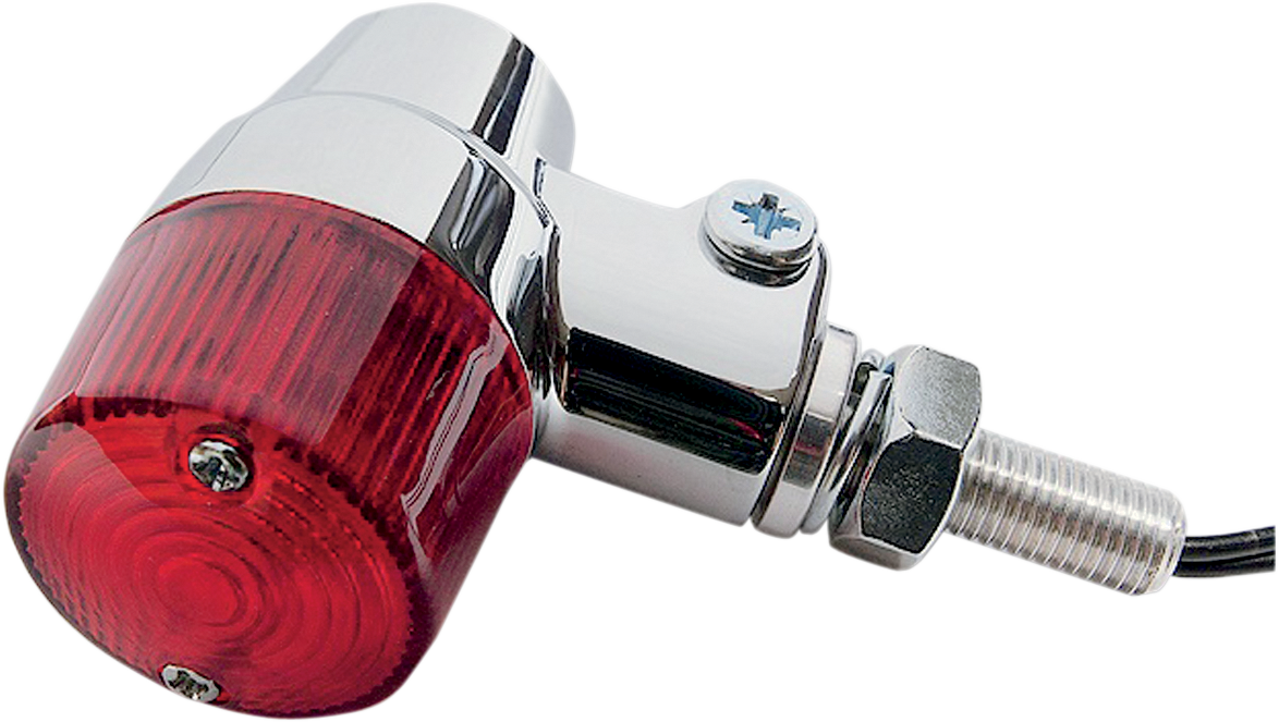 K&S TECHNOLOGIES ALUMINUM BODY MARKER LIGHTS MARKR LGHT S/F RED/CHRM