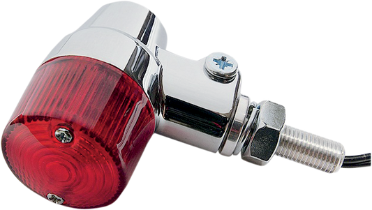 K&S TECHNOLOGIES ALUMINUM BODY MARKER LIGHTS MARKR LGHT S/F RED/CHRM