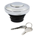 Gas Cap Vented With Lock, Chrome For Harley-Davidson