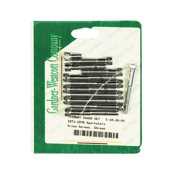 GW, Primary Cover Mount Kit Chrome Allen For Harley Davidson