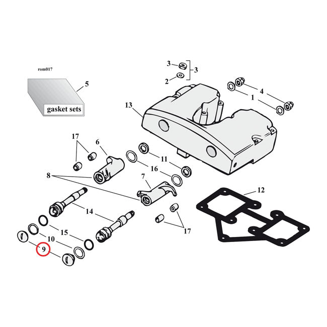 O.E.M. Style Rocker Shaft End Plug Kit For Harley-Davidson