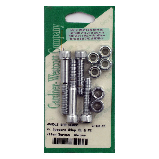 Handlebar Top Clamp Mount Kit, Allen For Harley-Davidson