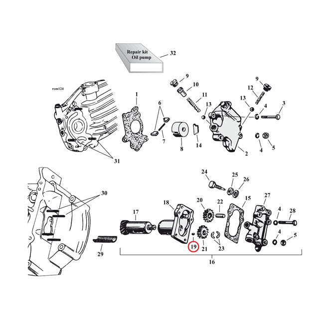 Woodruff Keys for Harley Davidson