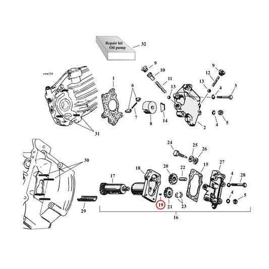 Woodruff Keys for Harley Davidson