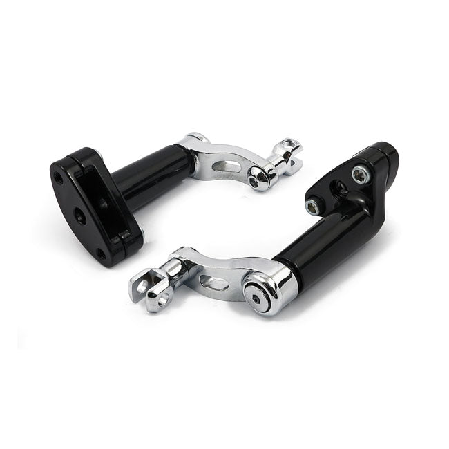 Soporte Posapies Pasajero Ajustable Para Harley-Davidson Softail