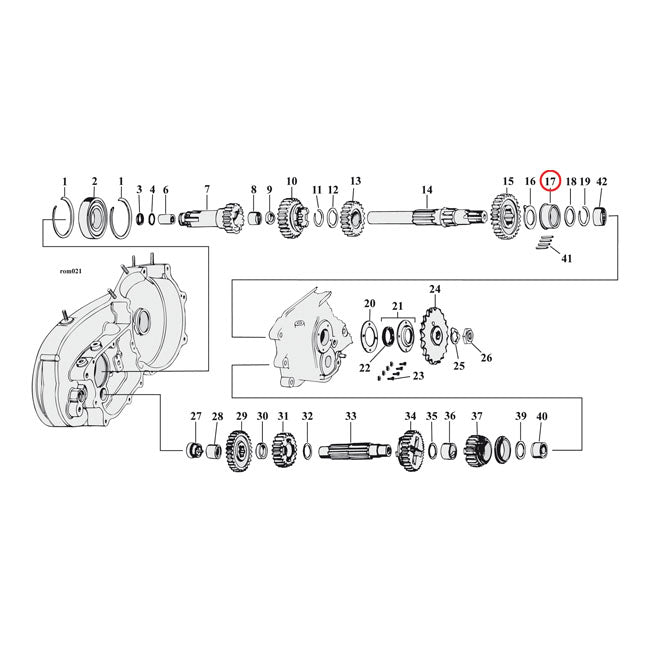 Jims, Bearing Race Mainshaft. Std For Harley-Davidson
