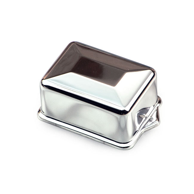 Chrome Regulator Cover, Delco Style For Harley-Davidson