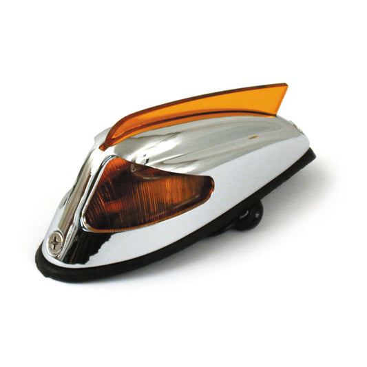 50-57 Style Fenderlight, Amber Lens For Harley-Davidson