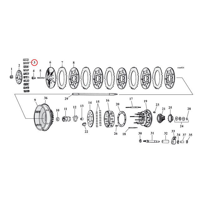 Barnett Clutch Spring Set (SHORT) For Harley-Davidson